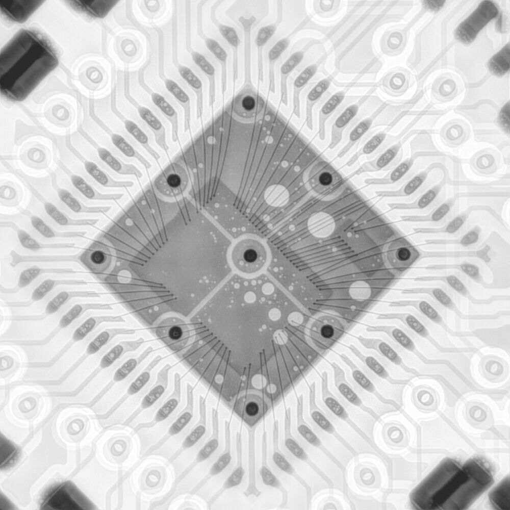 2D-Röntgenbild eines Micro-Electro-Mechanical-Systems