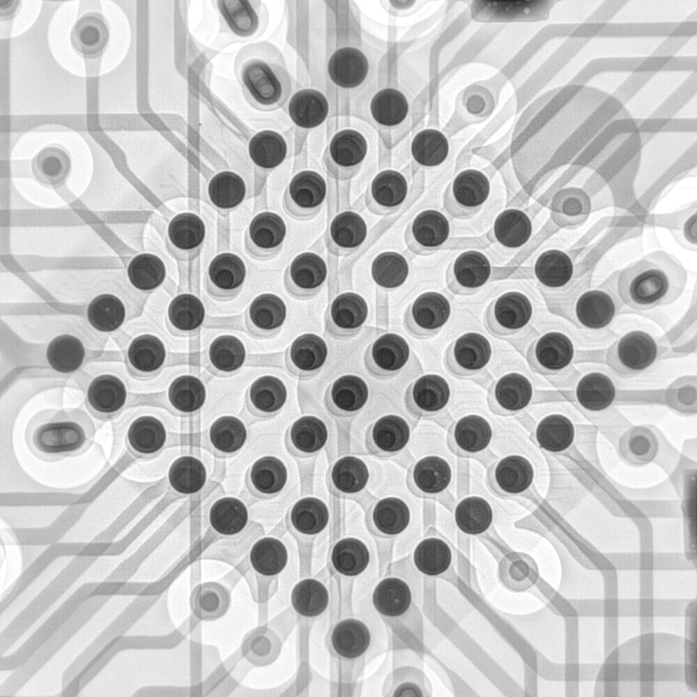 Ball Grid Array im 2D-Röntgen