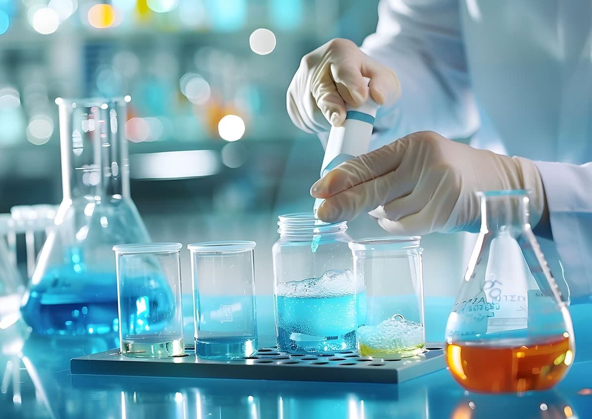 Analyse auf TOF (Total organic fluorine) in der Forschung