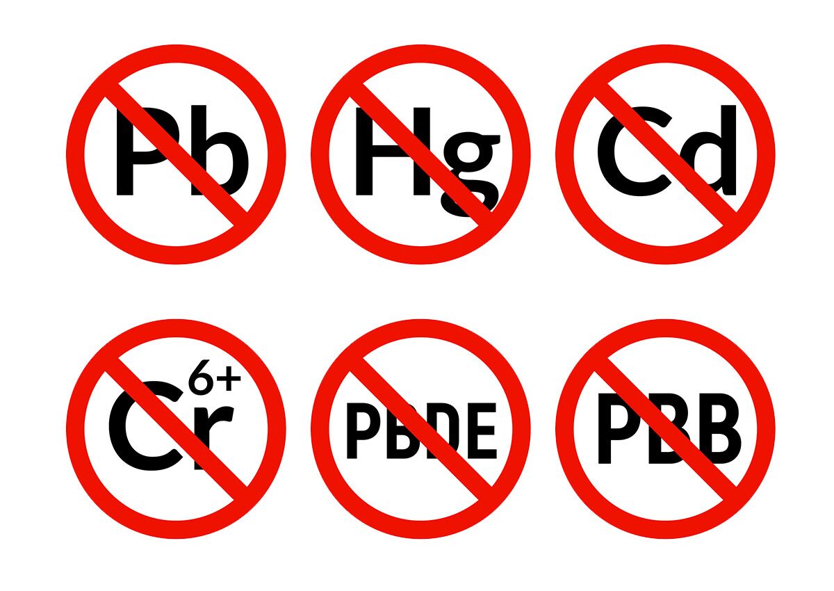 Hazardous substances restricted or prohibited by the RoHS Directive