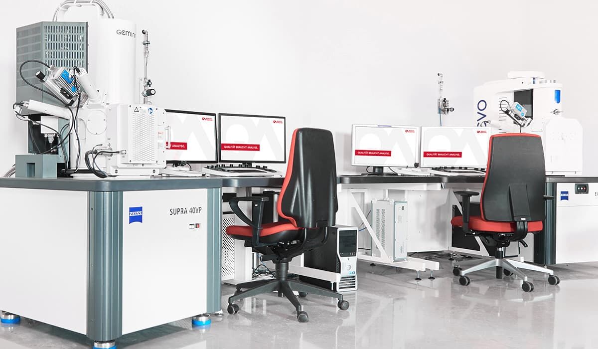 REM: Zeiss SUPRA 40 VP mit EDX-Detektor