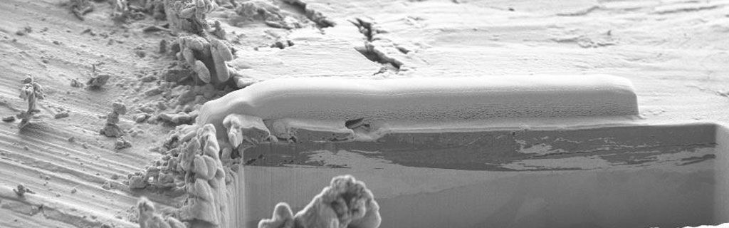 The scanning electron microscope makes it possible to look inside material samples