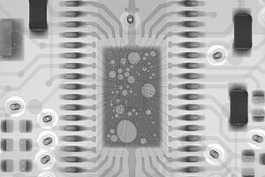 Integrated circuit (IC) in the X-ray image