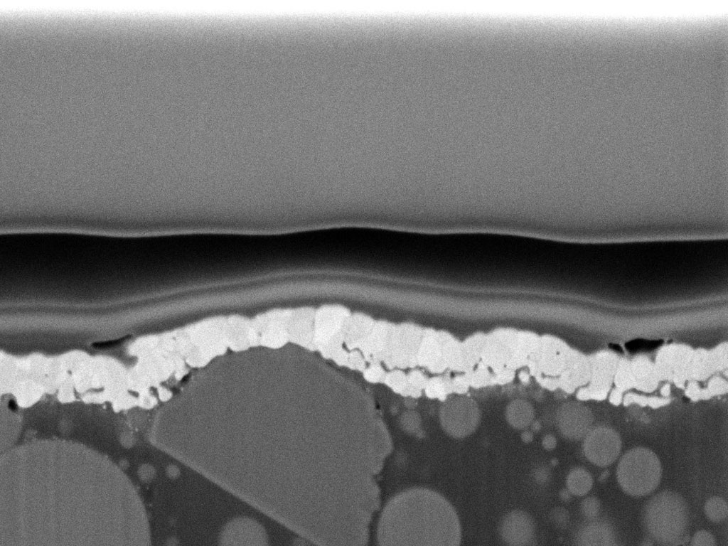 Illustration of the layer structure of a chip