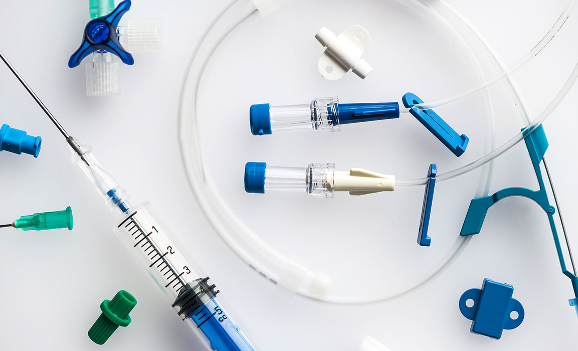 Analyse von Produkten zur Dialyse, Transfusion, Infusion  und Injektion