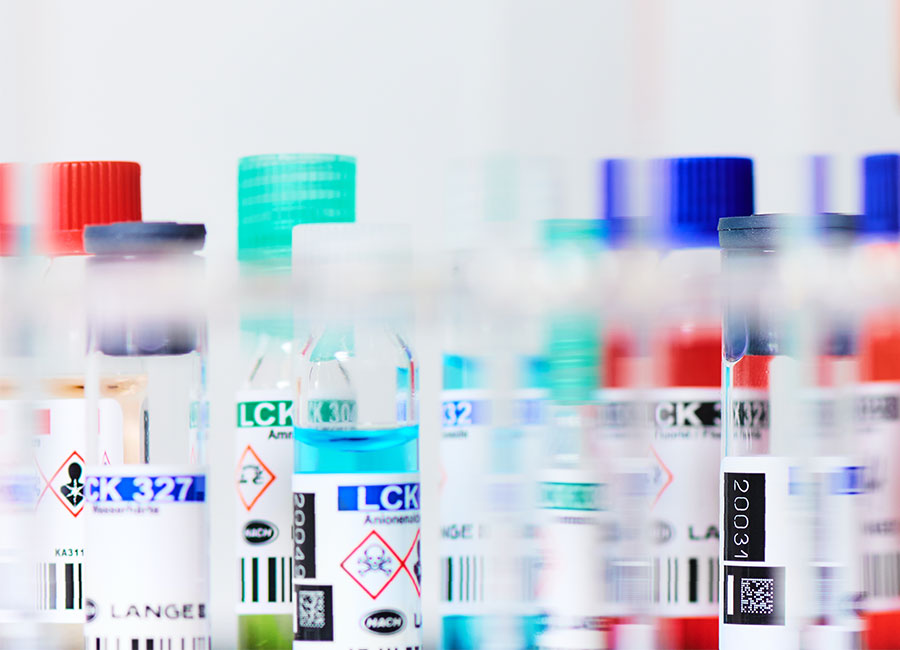 Chemical analysis of water samples