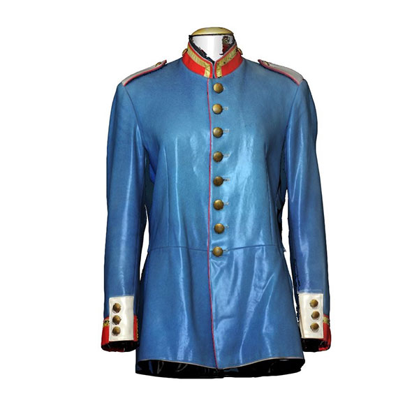 Uniform jacket visualized by means of 3D digitization
